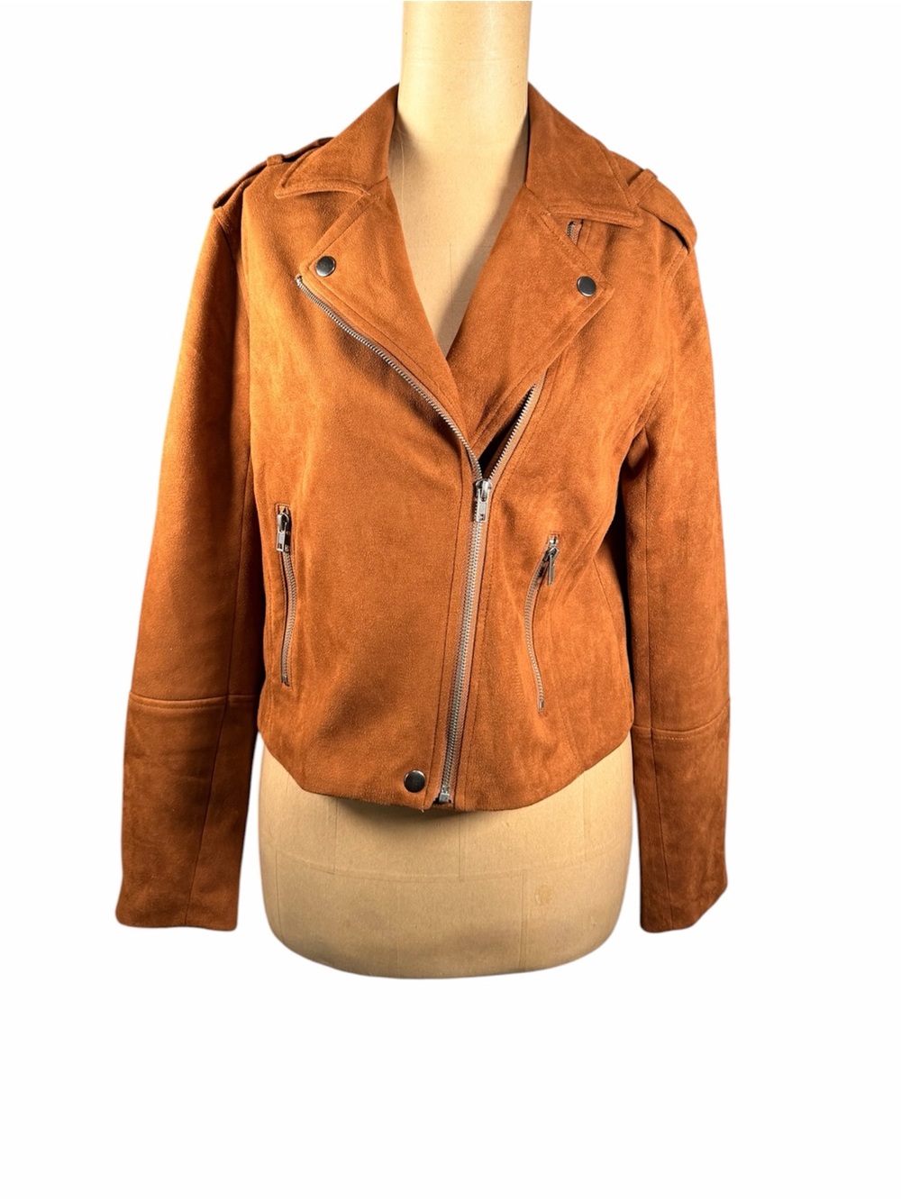 BB DAKOTA by Steve Madden Faux Suede Moto Jacket